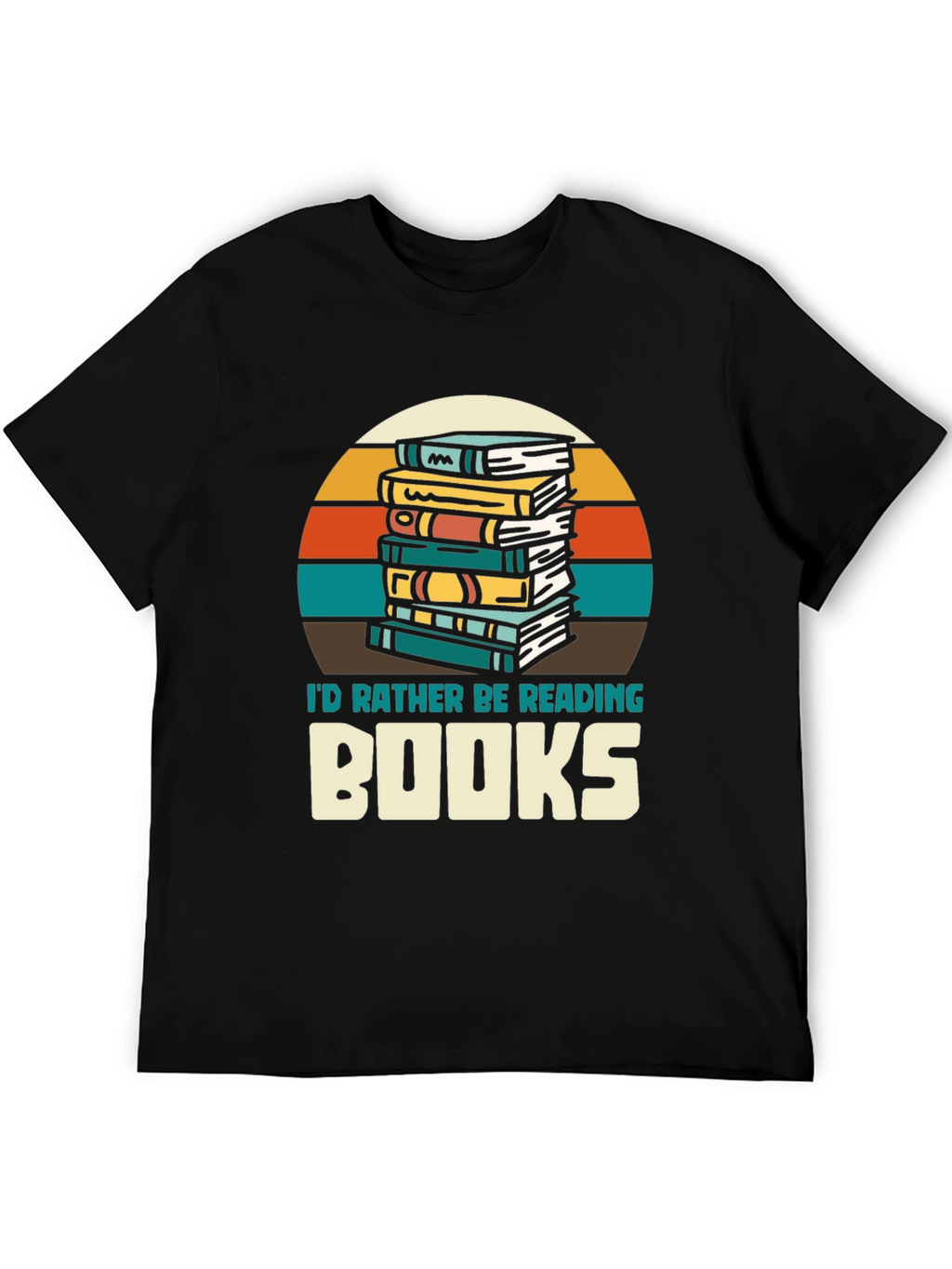 Retro Reading T-Shirt - Id Rather Be Reading Books