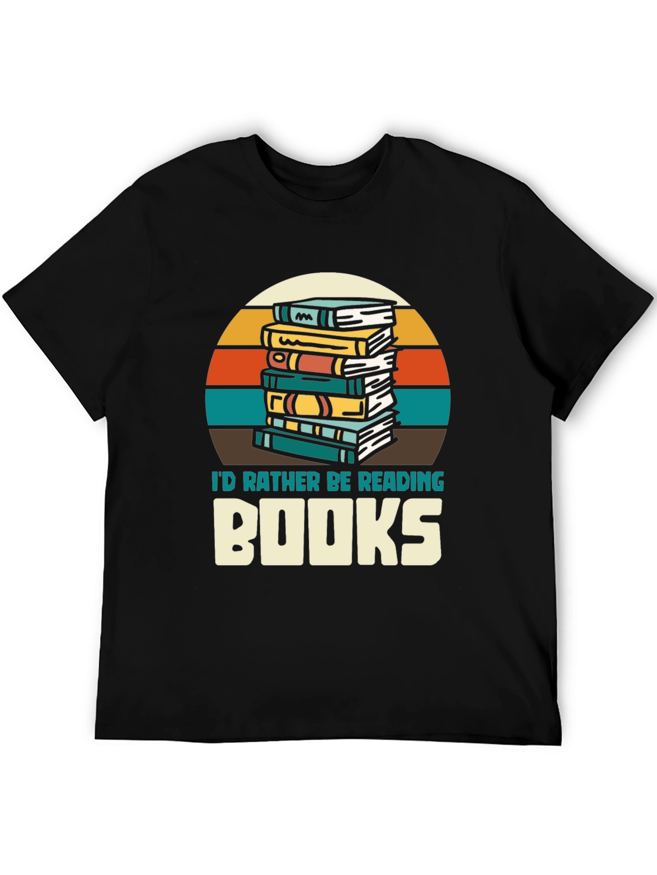 Retro Reading T-Shirt - Id Rather Be Reading Books