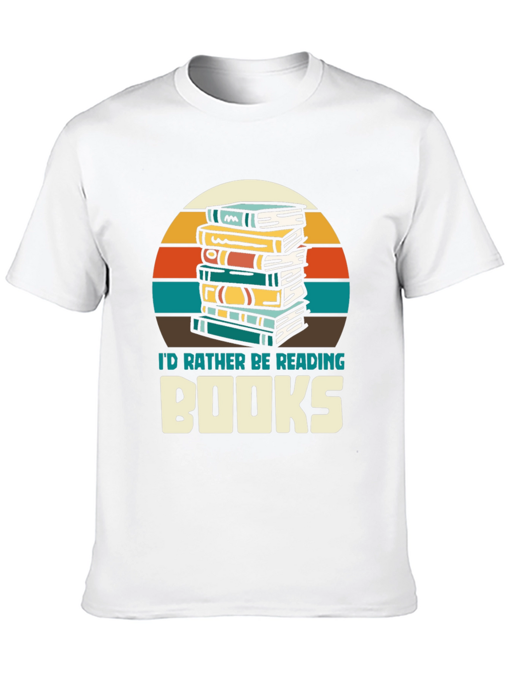 Retro Reading T-Shirt - Id Rather Be Reading Books