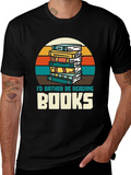 Retro Reading T-Shirt - Id Rather Be Reading Books