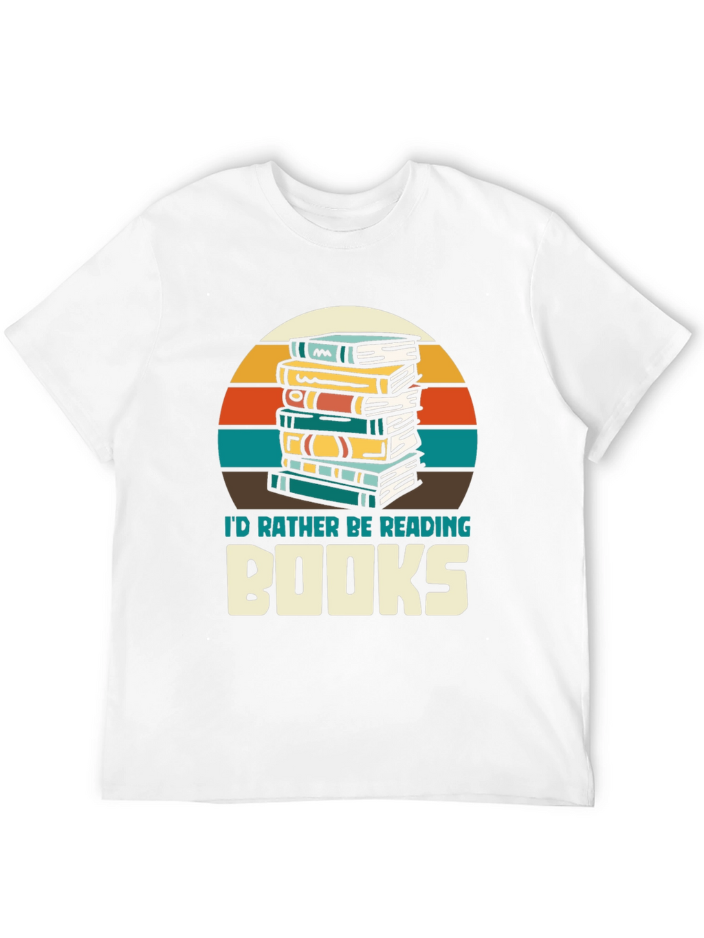 Retro Reading T-Shirt - Id Rather Be Reading Books