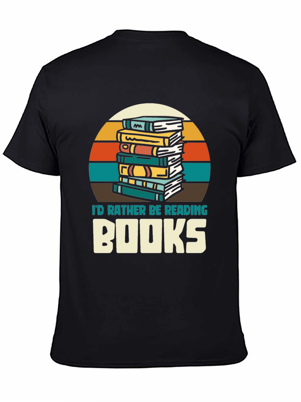 Retro Reading T-Shirt - Id Rather Be Reading Books
