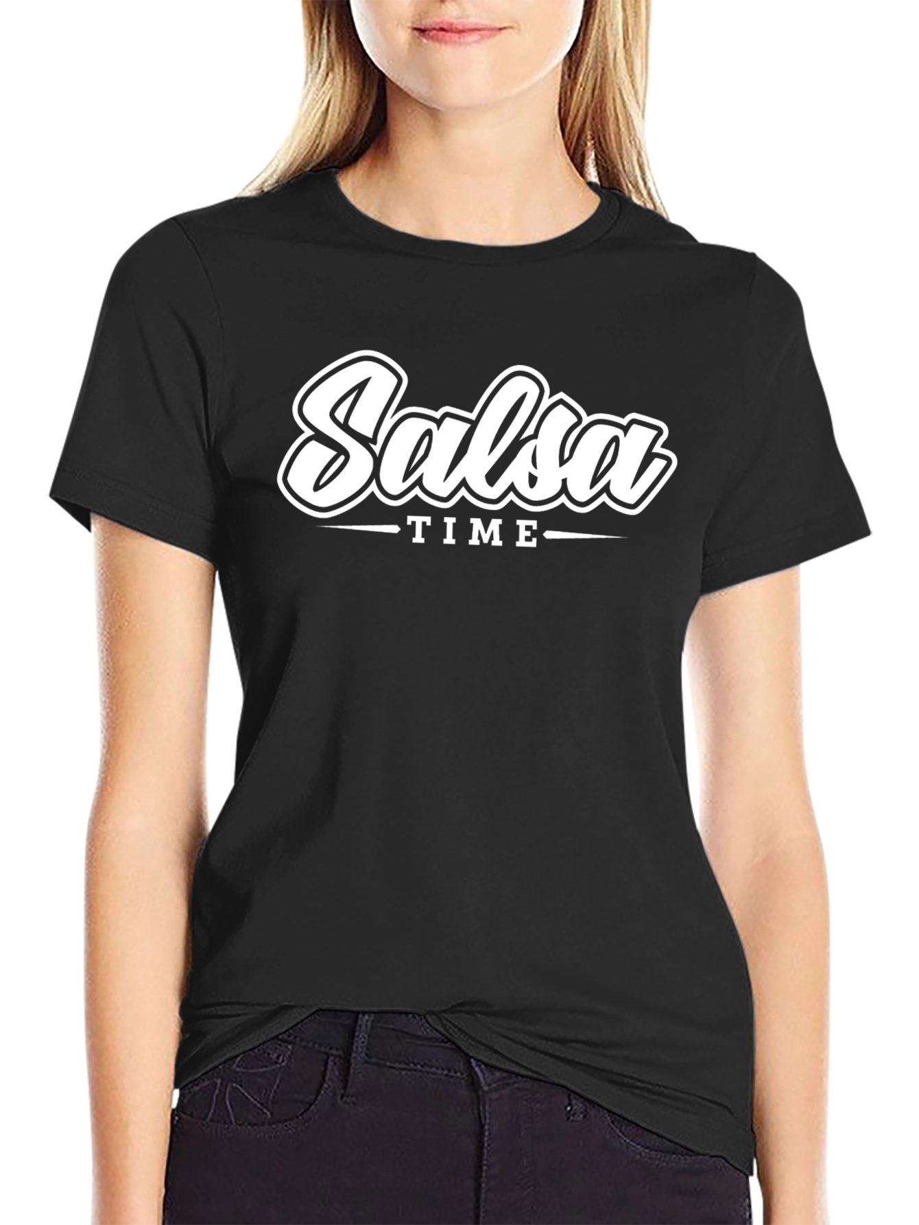 Salsa Time Graphic Tee - Black