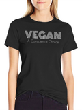 Vegan Conscience Choice Black T-Shirt