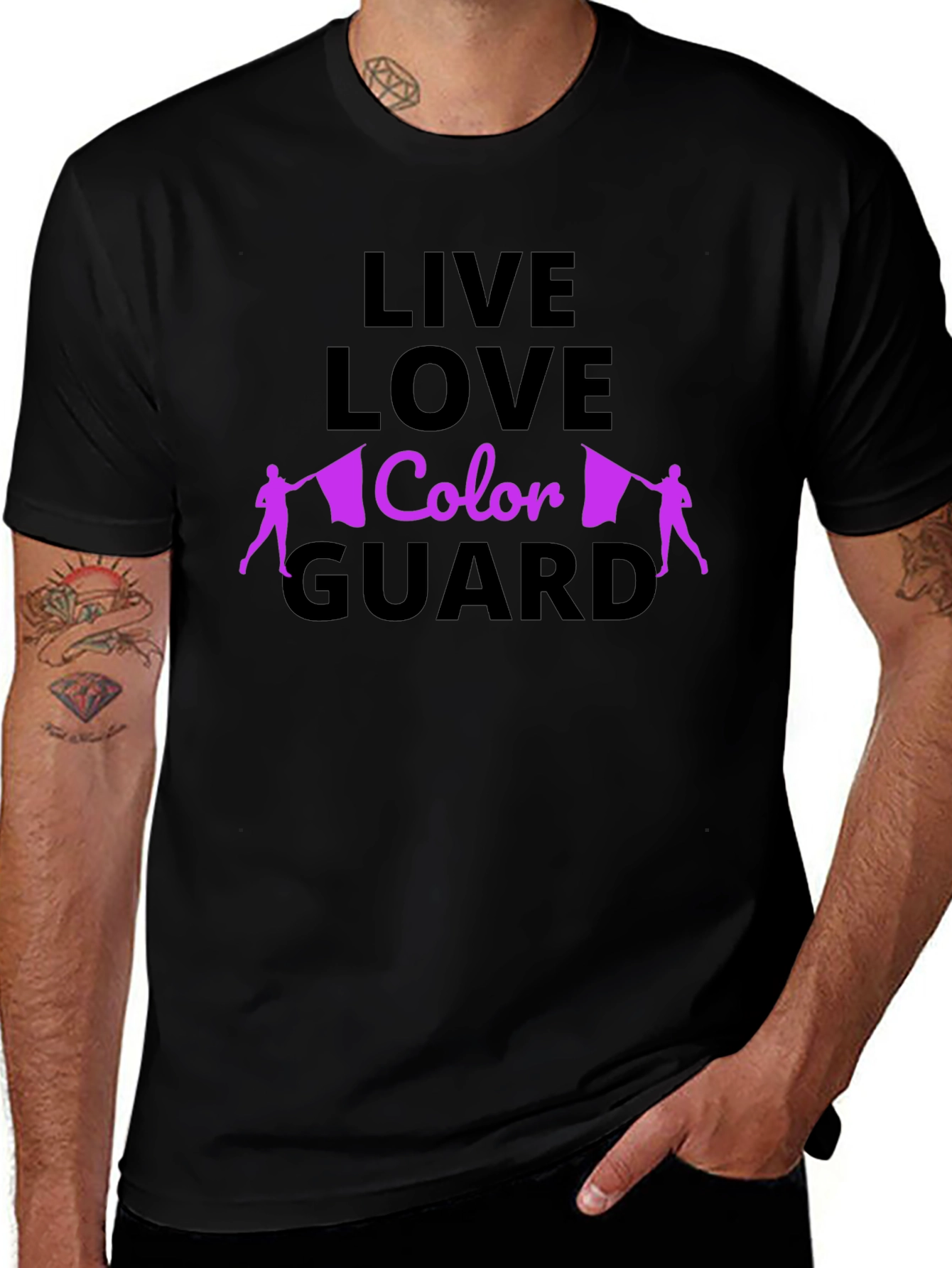 Live Love Color Guard Graphic T-Shirt
