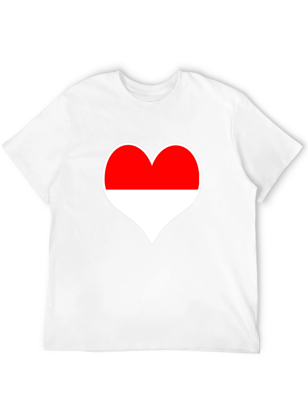 Love Indonesia T-Shirt - Black Heart Design