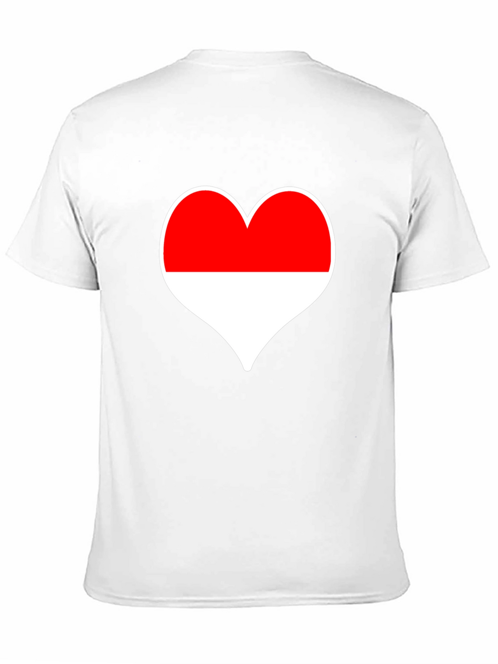 Love Indonesia T-Shirt - Black Heart Design