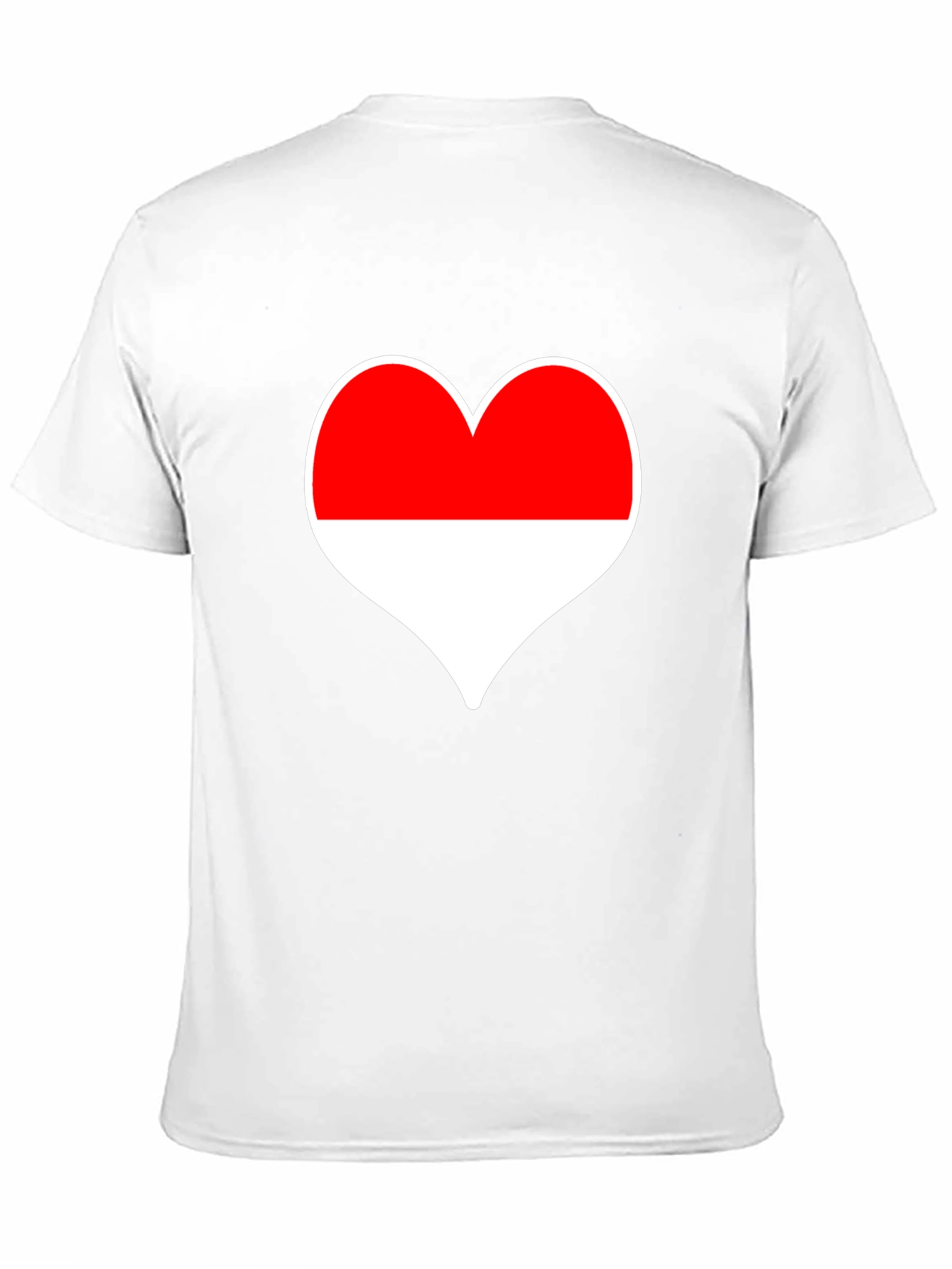 Love Indonesia T-Shirt - Black Heart Design