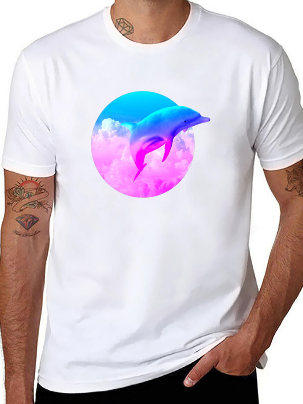 Vaporwave Dolphin T-Shirt