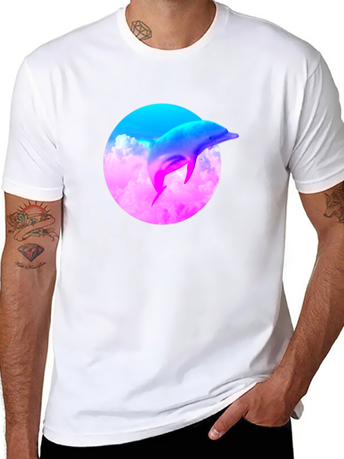 Vaporwave Dolphin T-Shirt