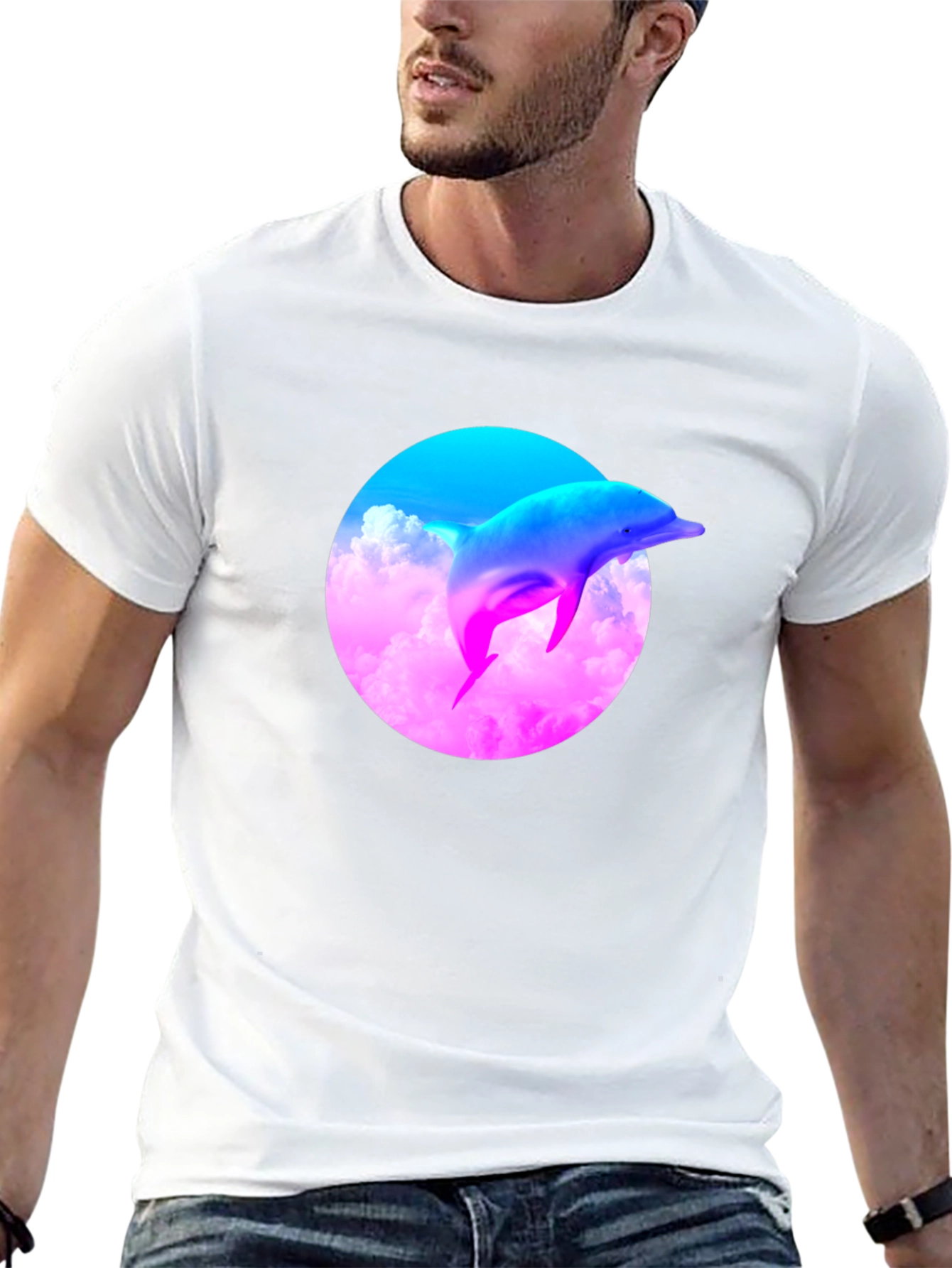 Vaporwave Dolphin T-Shirt