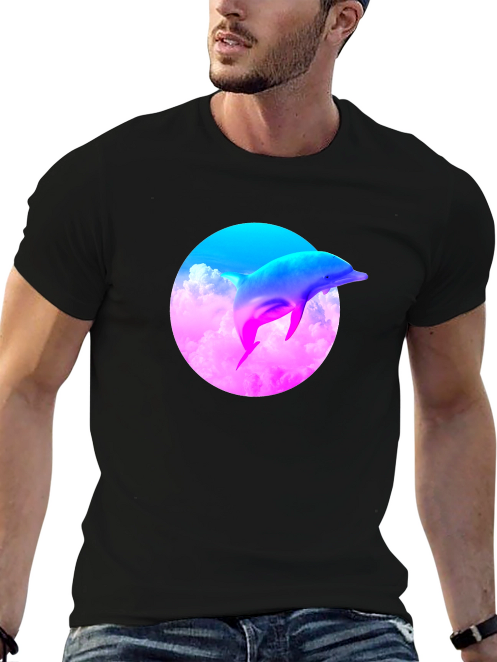 Vaporwave Dolphin T-Shirt