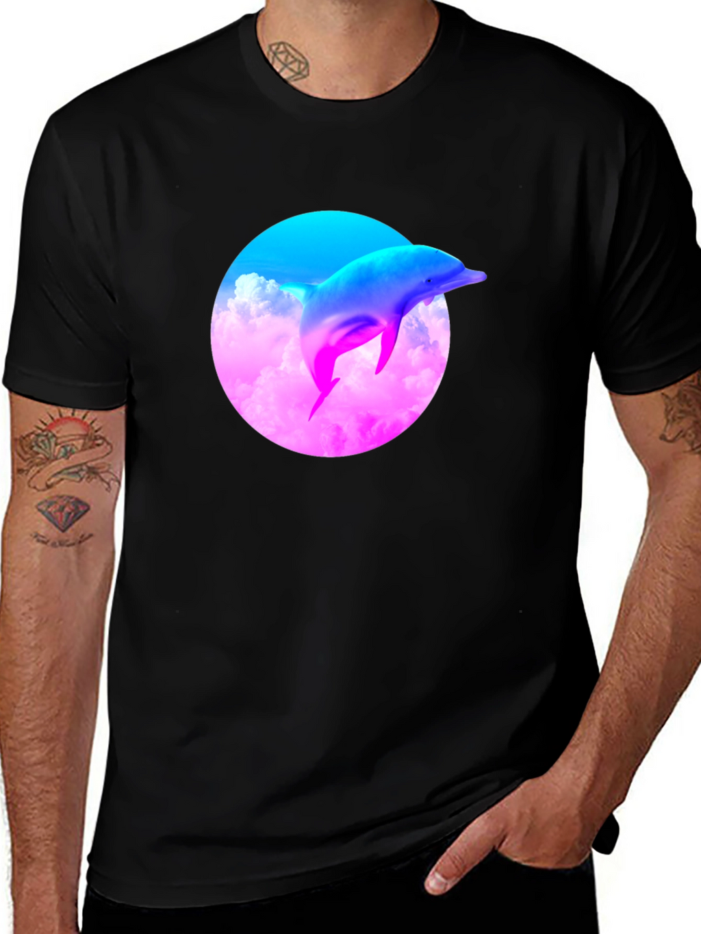 Vaporwave Dolphin T-Shirt