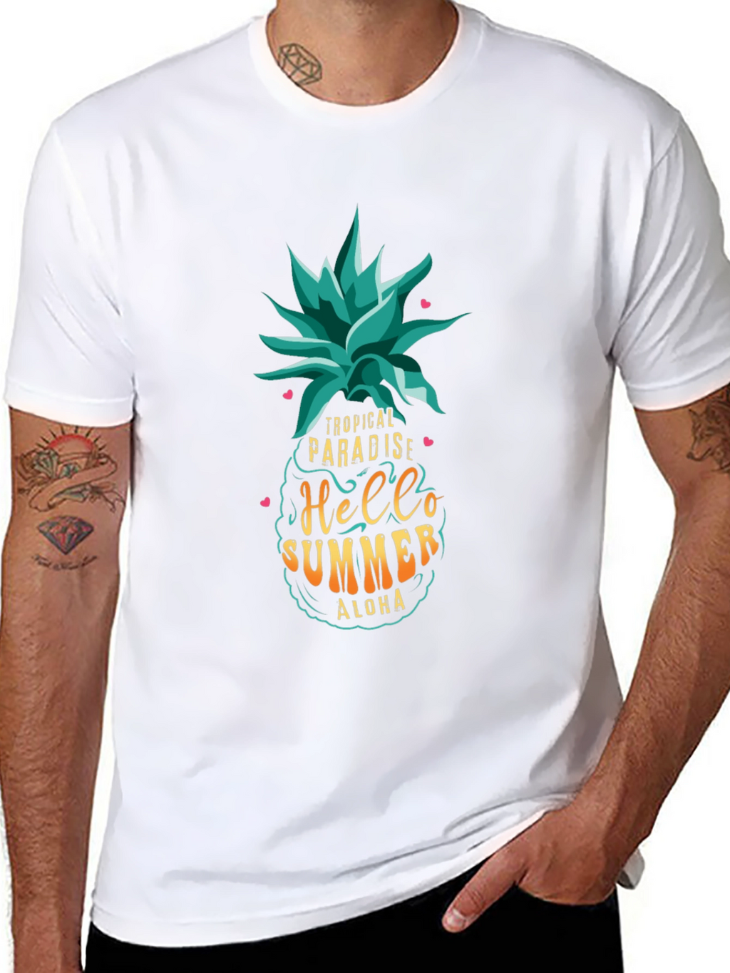 Tropical Paradise Summer T-Shirt - Aloha Vibes