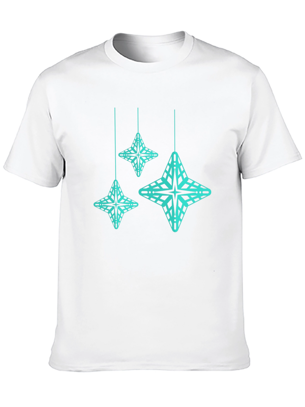 Geometric Star Tee - Modern Black T-Shirt