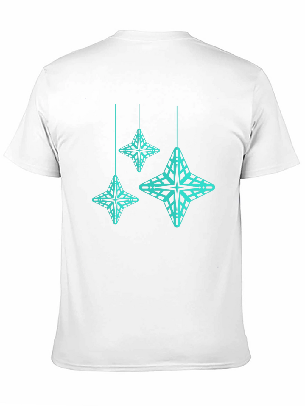 Geometric Star Tee - Modern Black T-Shirt