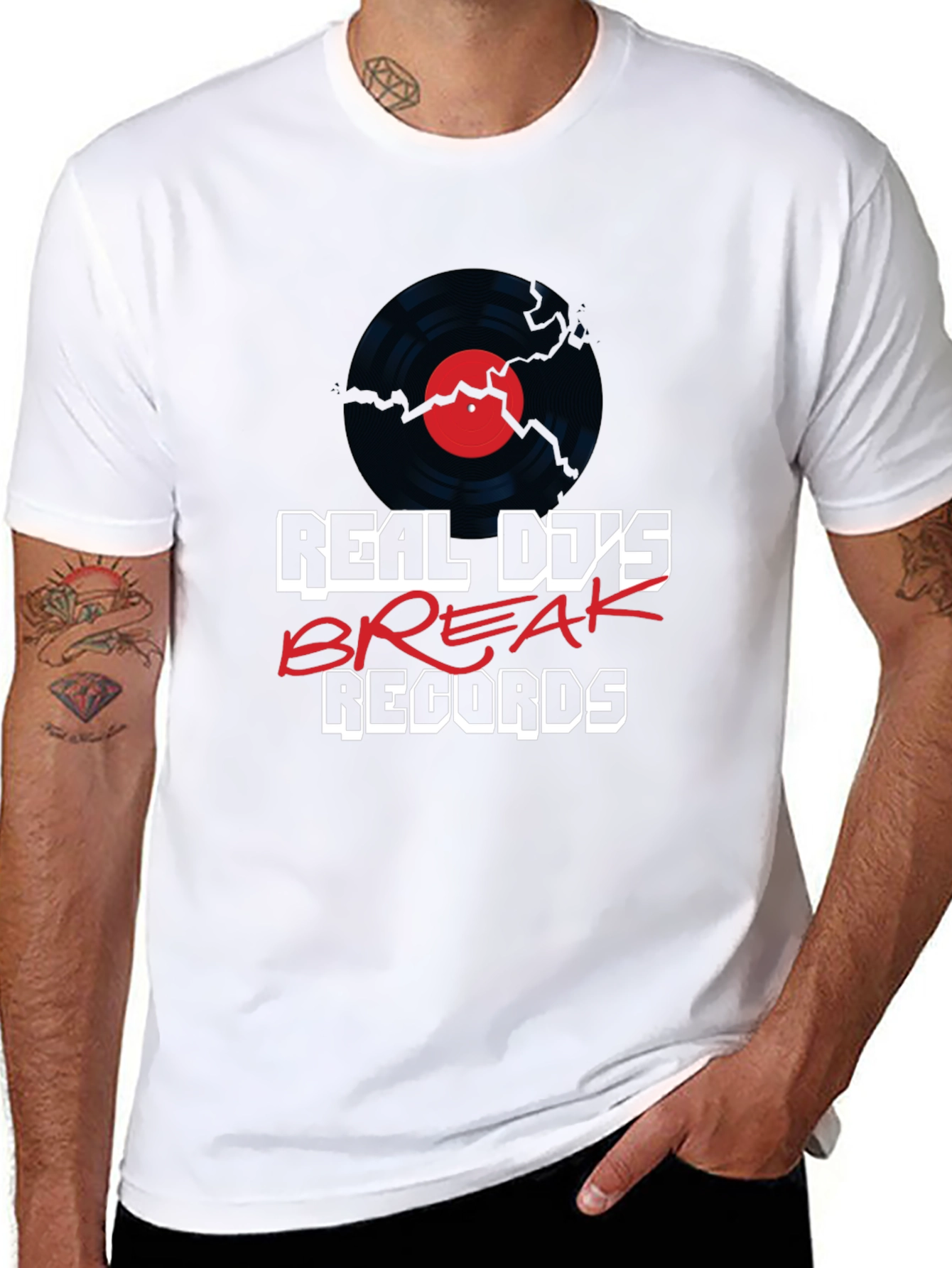 Real DJs Break Records Graphic Tee