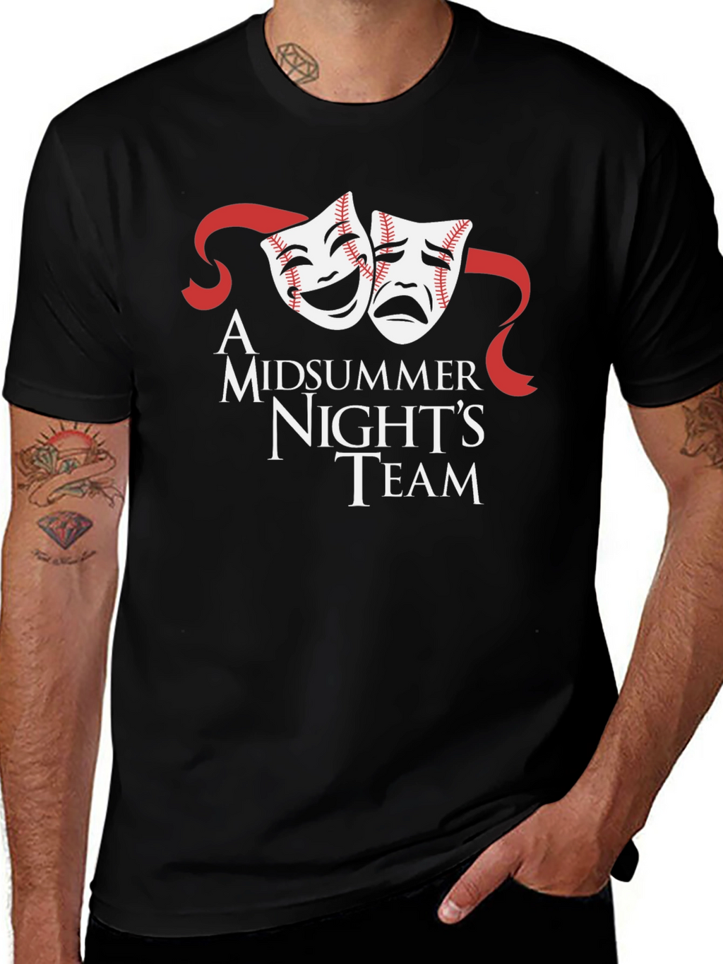 Midsummer Nights Team T-Shirt Baseball Masks