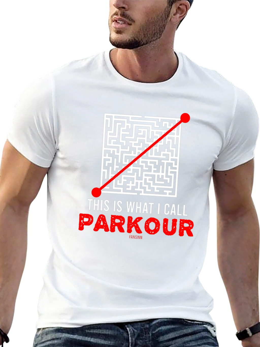 Parkour Maze T-Shirt - Direct Route Funny Tee
