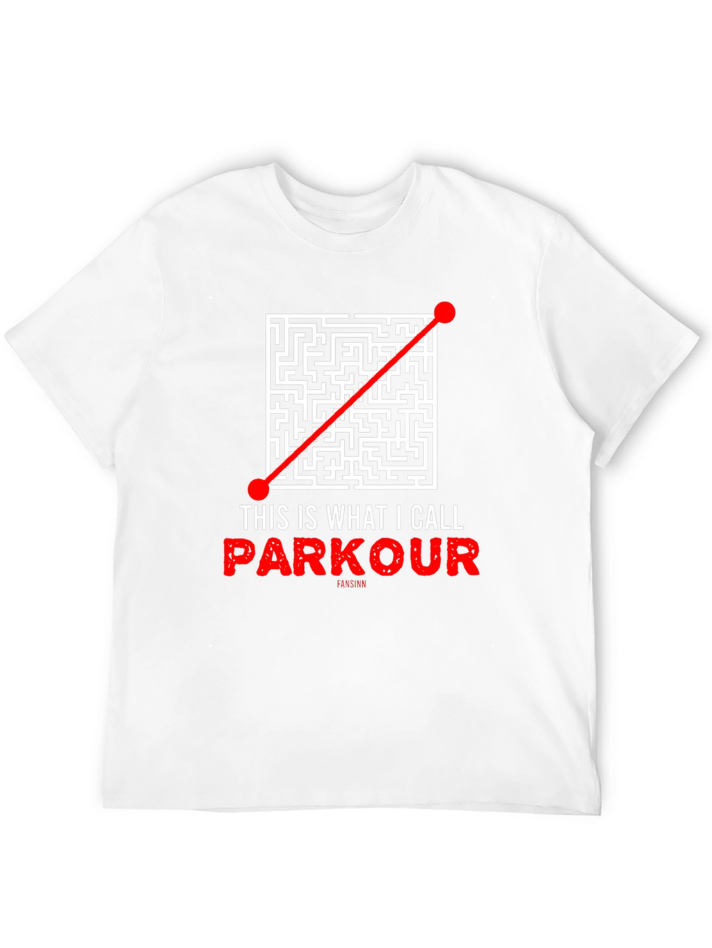 Parkour Maze T-Shirt - Direct Route Funny Tee