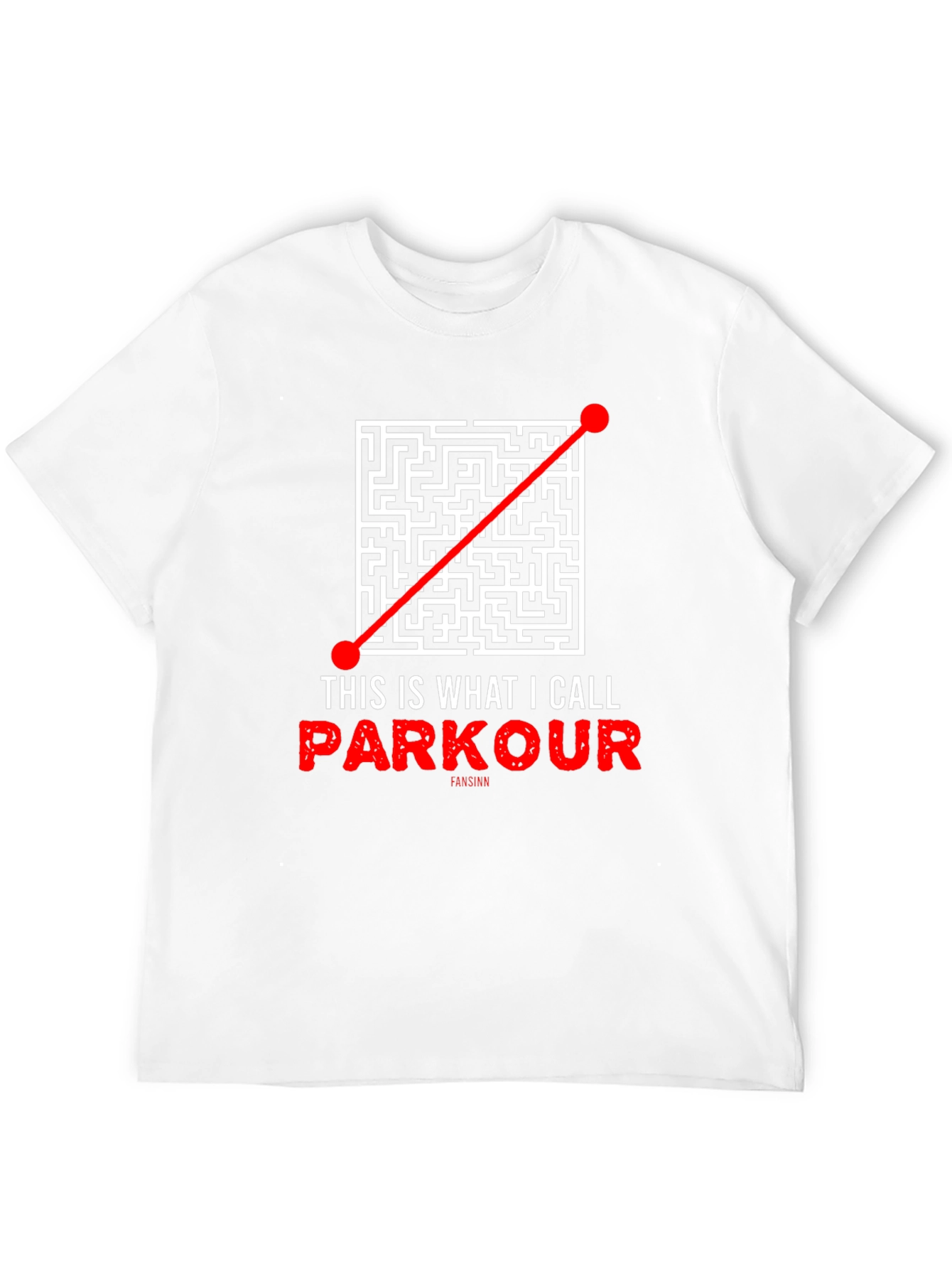 Parkour Maze T-Shirt - Direct Route Funny Tee