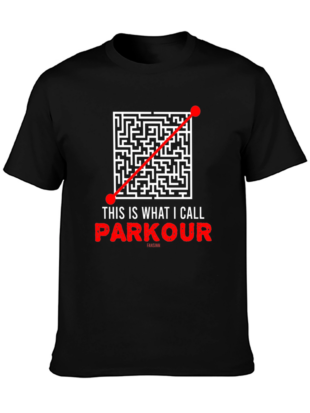 Parkour Maze T-Shirt - Direct Route Funny Tee