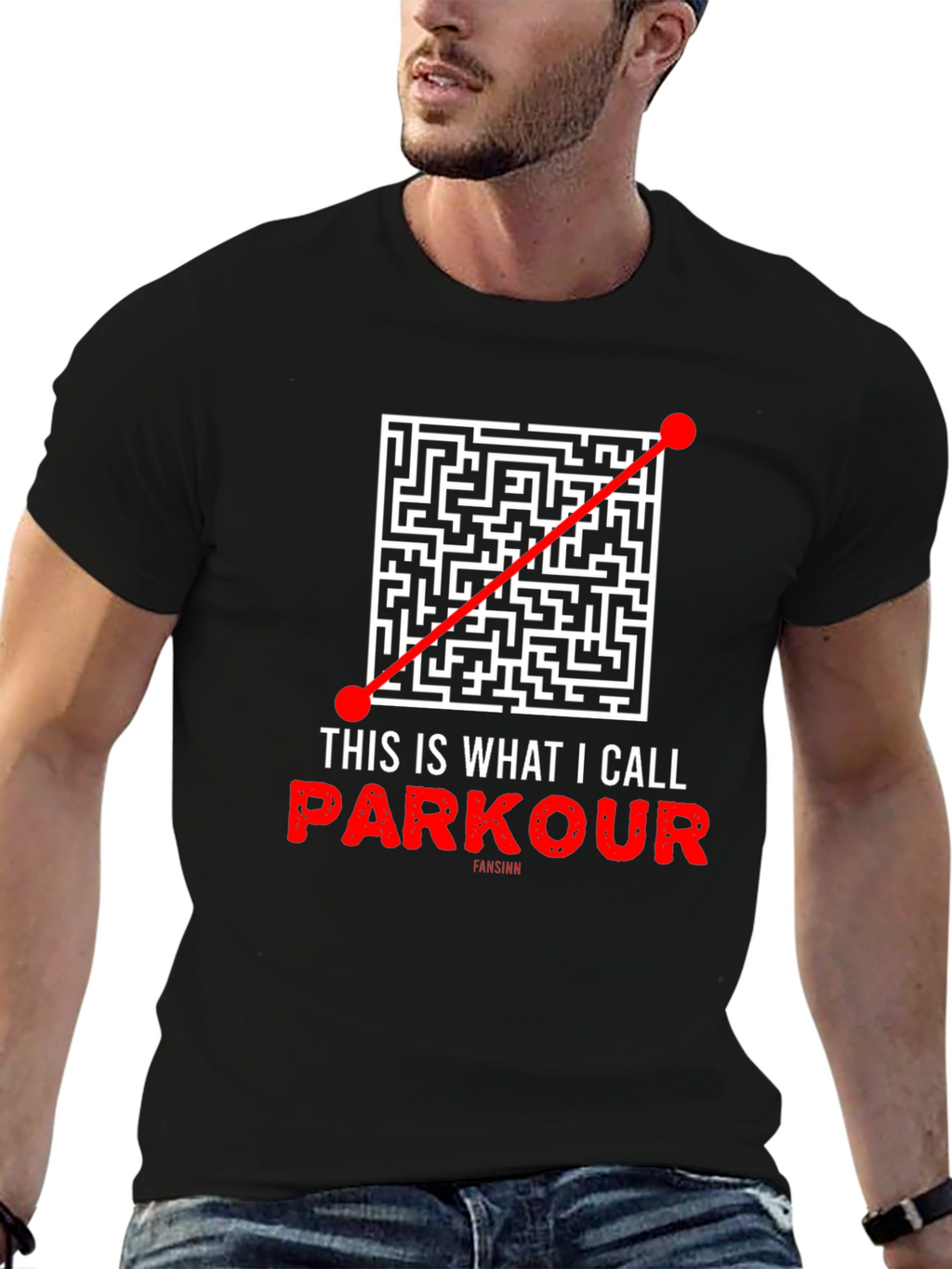 Parkour Maze T-Shirt - Direct Route Funny Tee