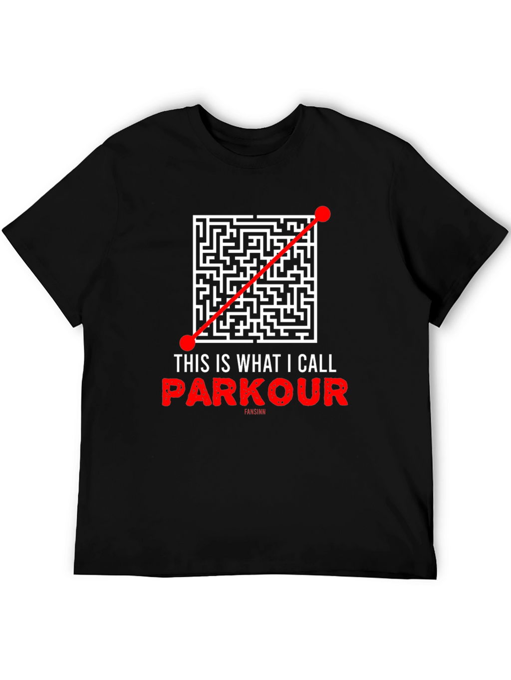 Parkour Maze T-Shirt - Direct Route Funny Tee