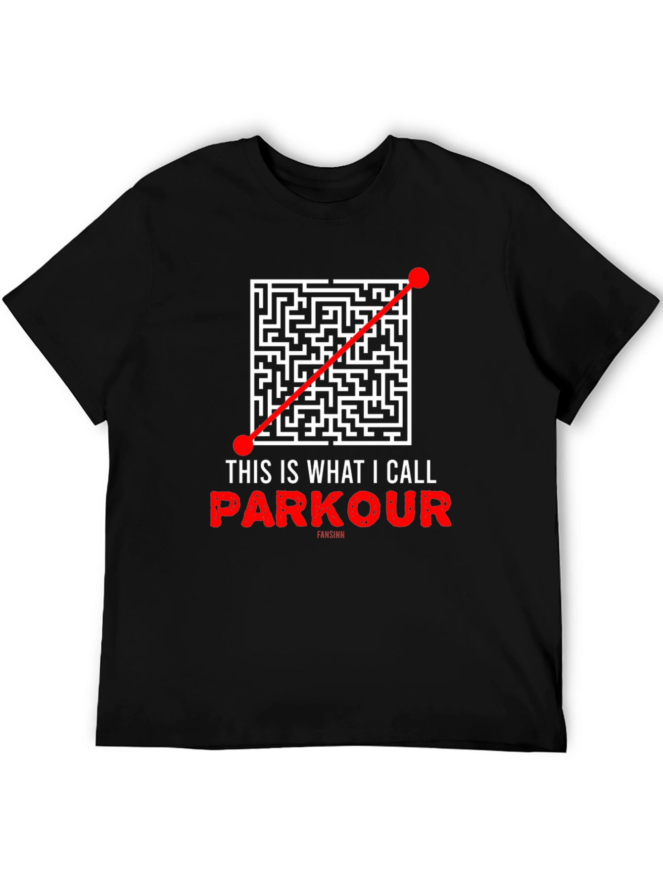 Parkour Maze T-Shirt - Direct Route Funny Tee