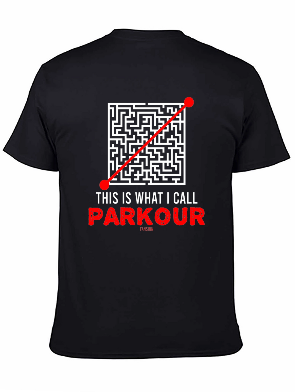 Parkour Maze T-Shirt - Direct Route Funny Tee