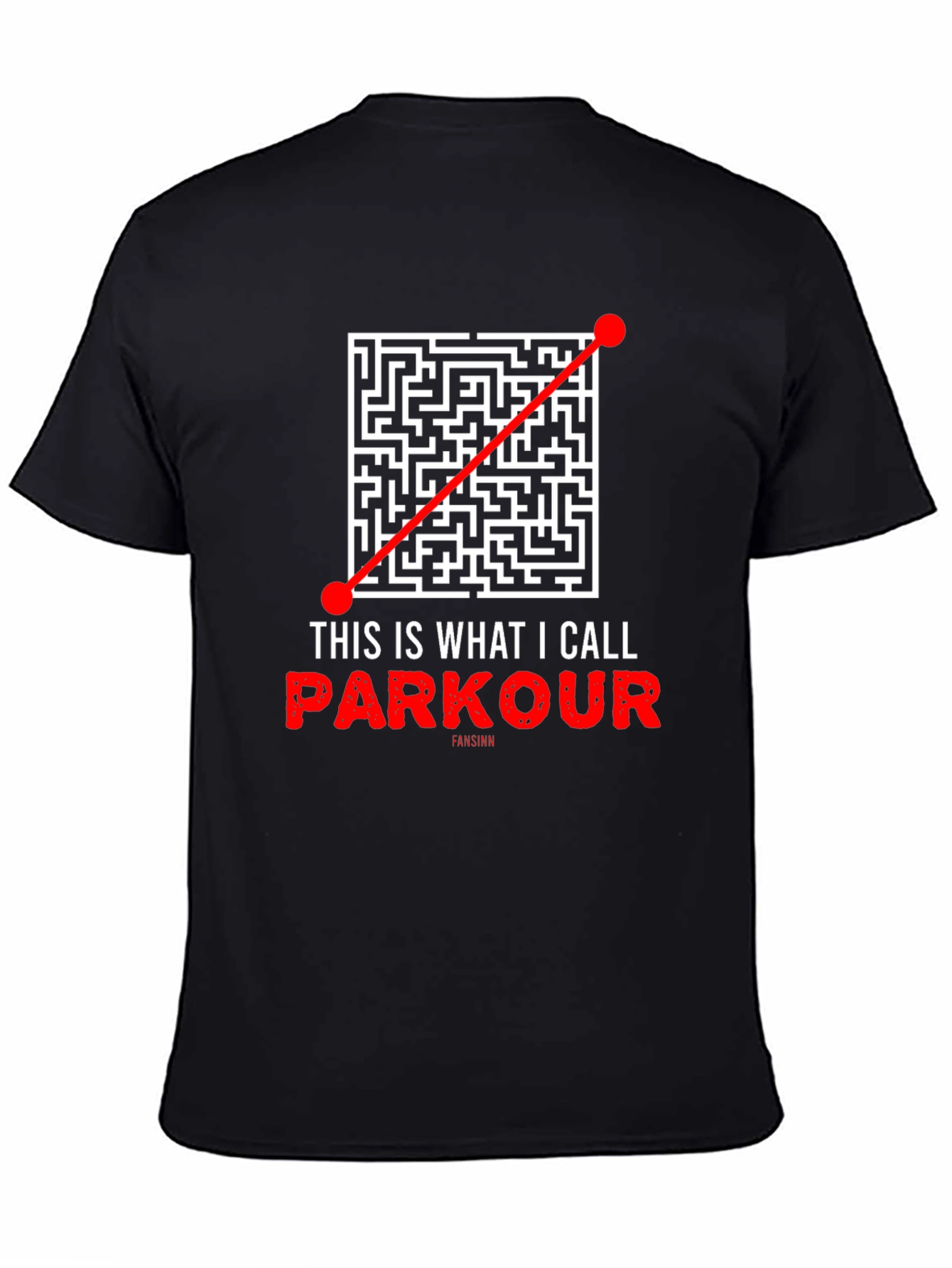 Parkour Maze T-Shirt - Direct Route Funny Tee
