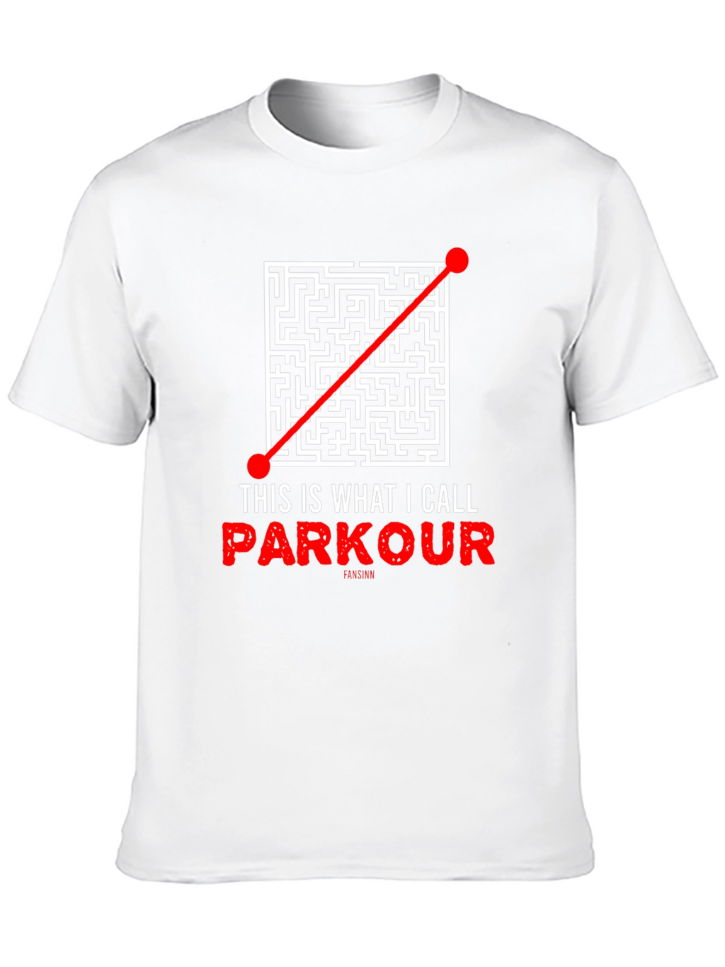 Parkour Maze T-Shirt - Direct Route Funny Tee