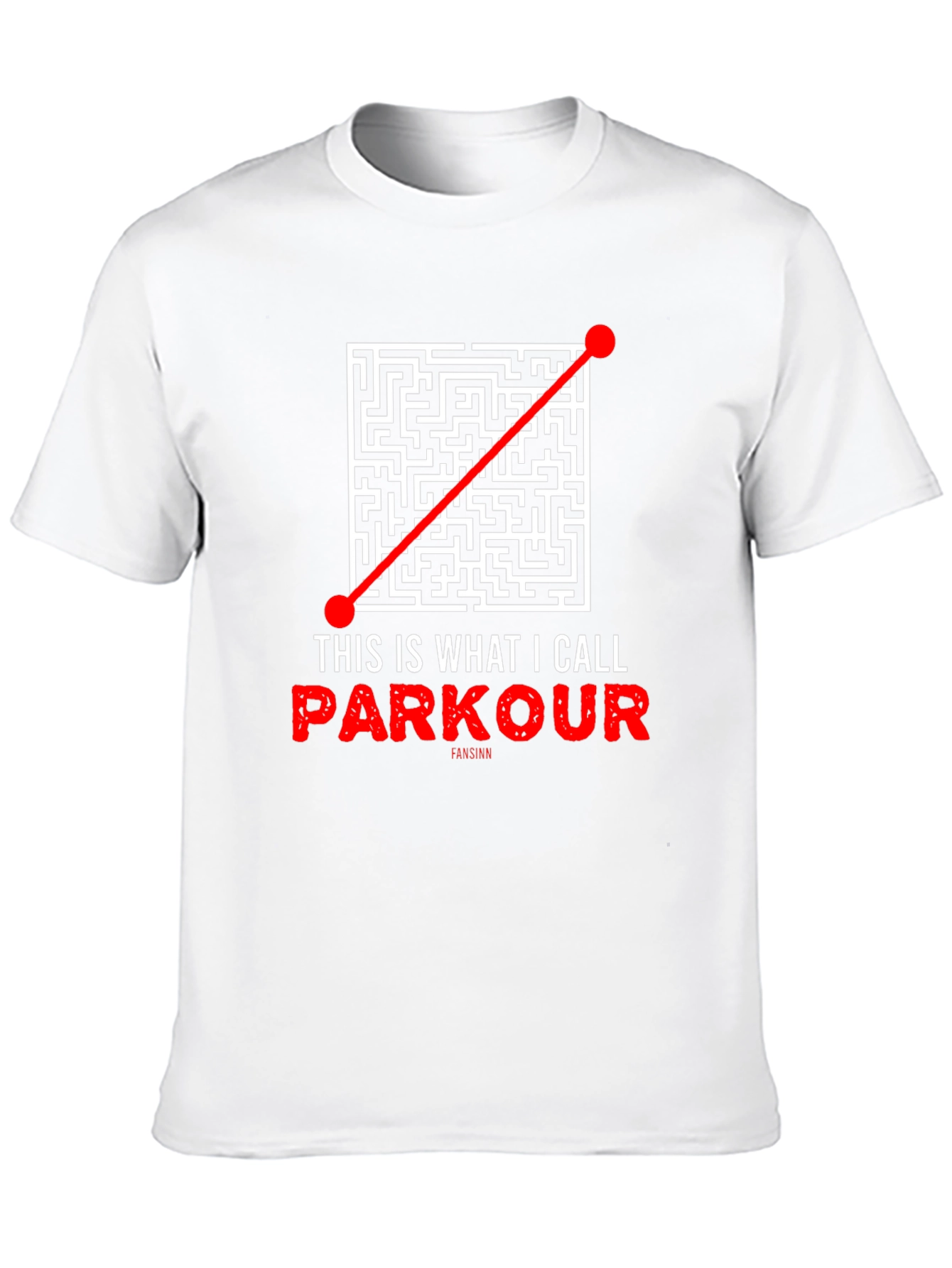 Parkour Maze T-Shirt - Direct Route Funny Tee