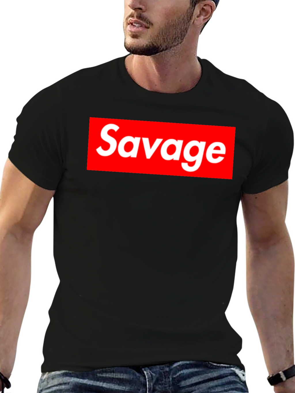 Savage Graphic Print T-Shirt