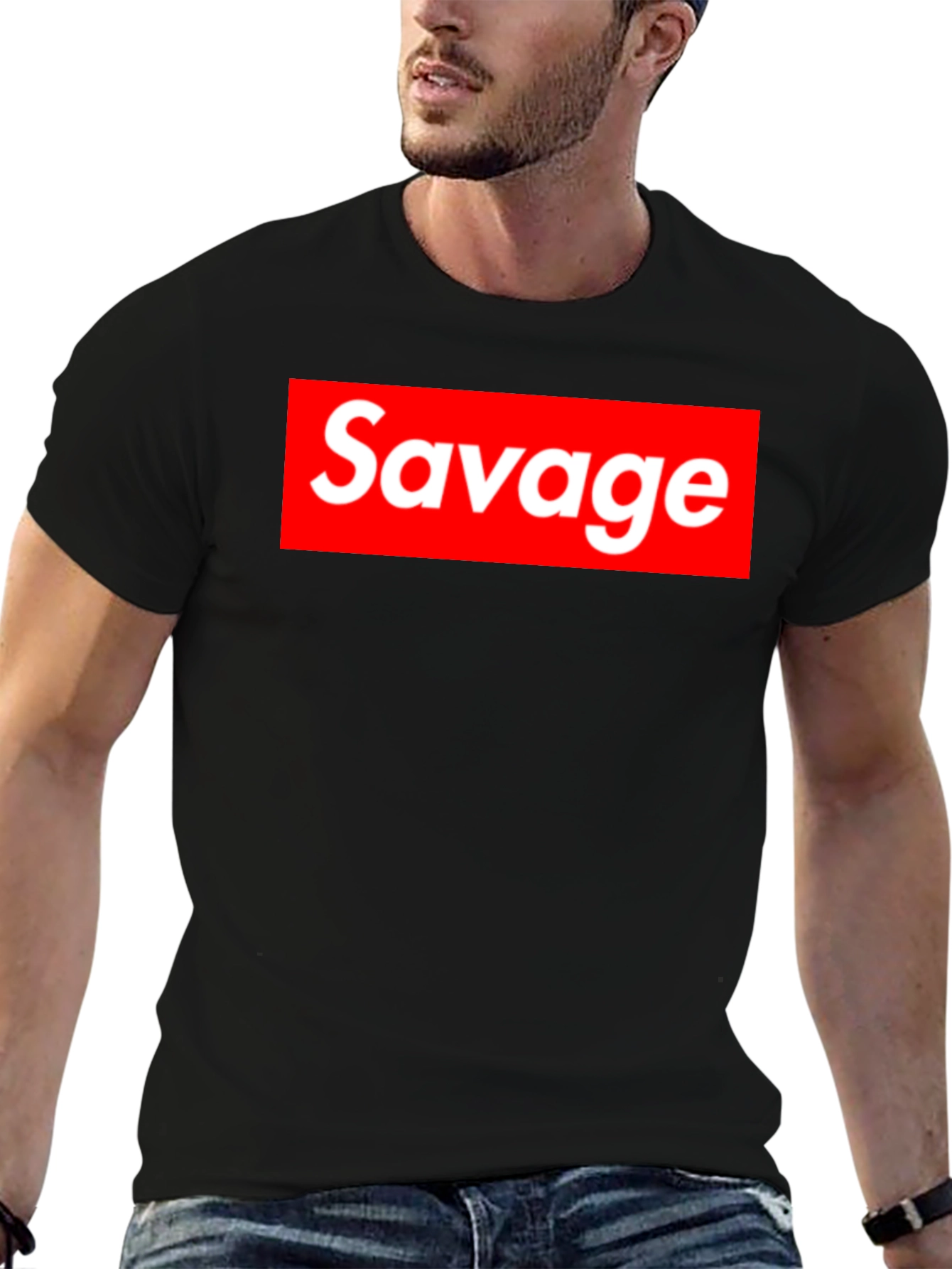 Savage Graphic Print T-Shirt