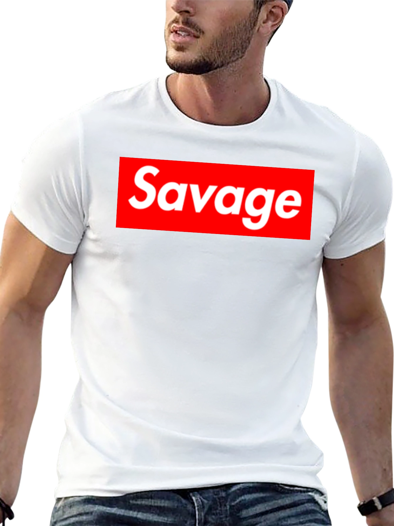 Savage Graphic Print T-Shirt