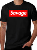 Savage Graphic Print T-Shirt