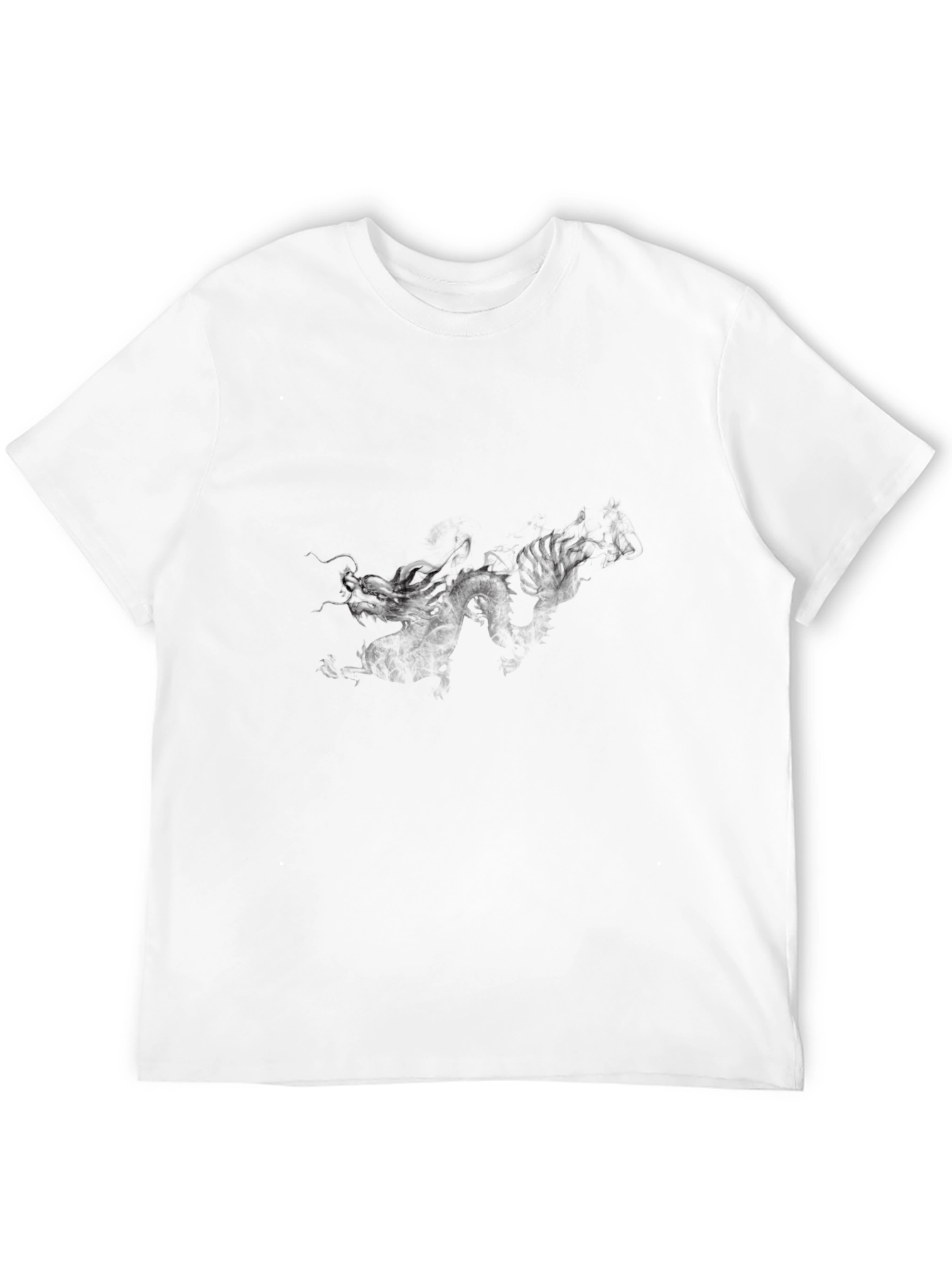 Mens Black Graphic Tee - Subtle Print