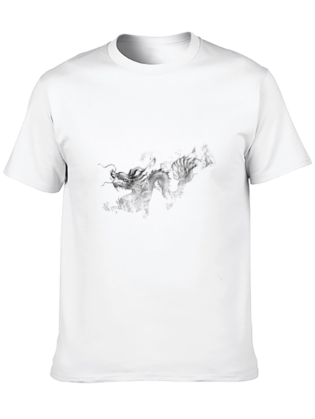 Mens Black Graphic Tee - Subtle Print