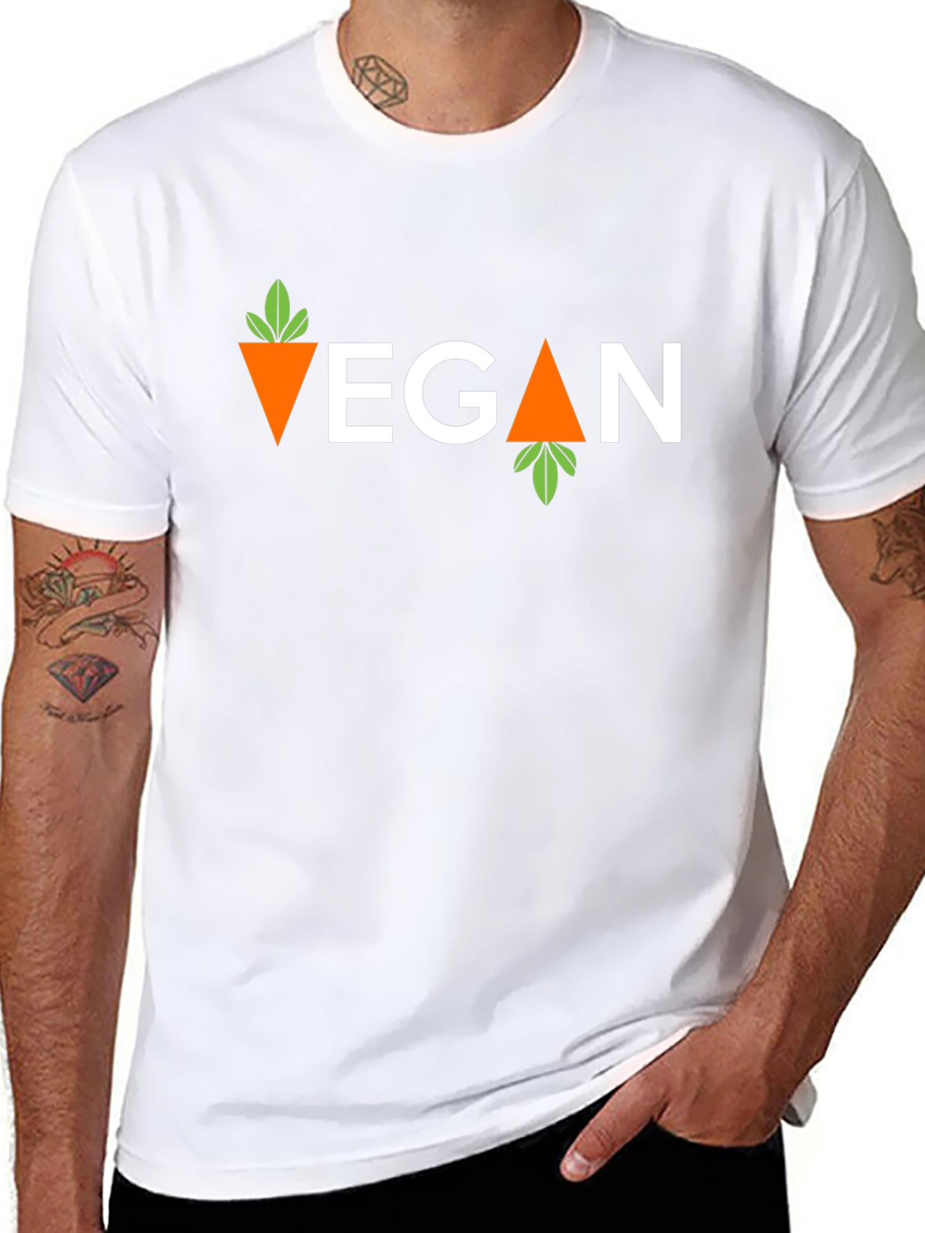 Vegan Carrot T-Shirt - Stylish & Comfortable