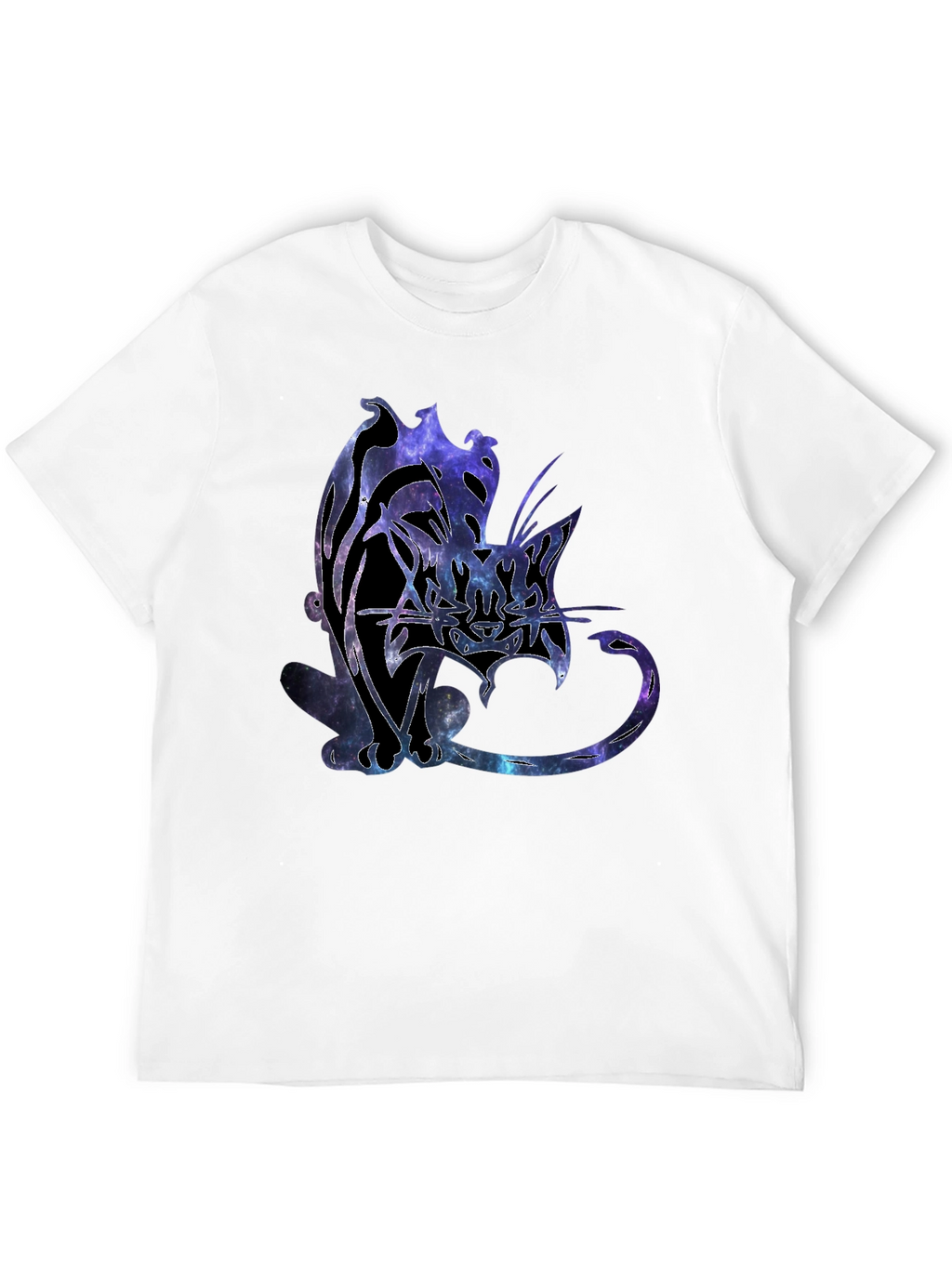 Galaxy Cat Graphic T-Shirt - Unique Space Design