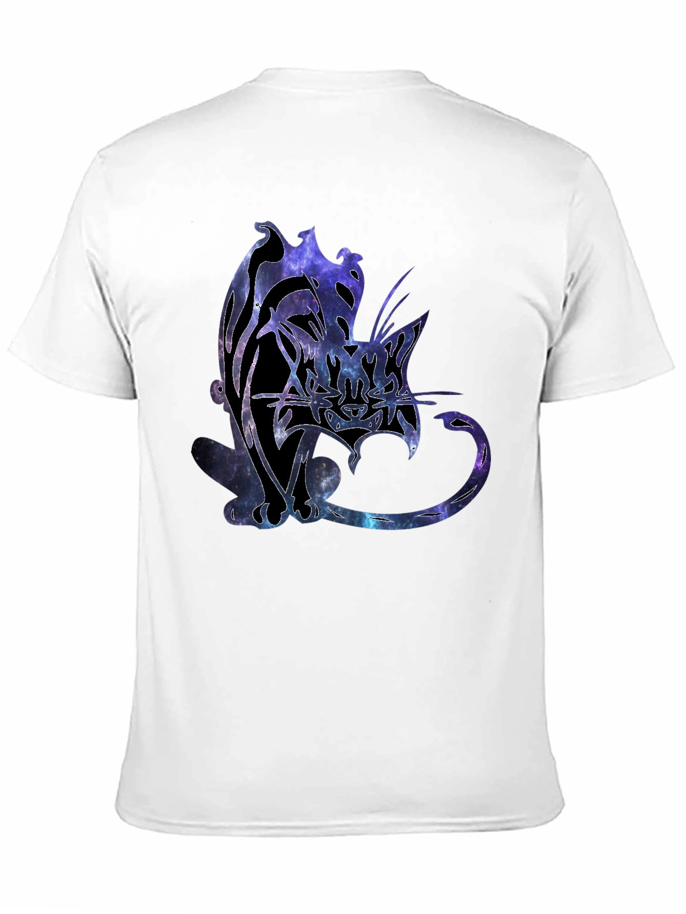 Galaxy Cat Graphic T-Shirt - Unique Space Design
