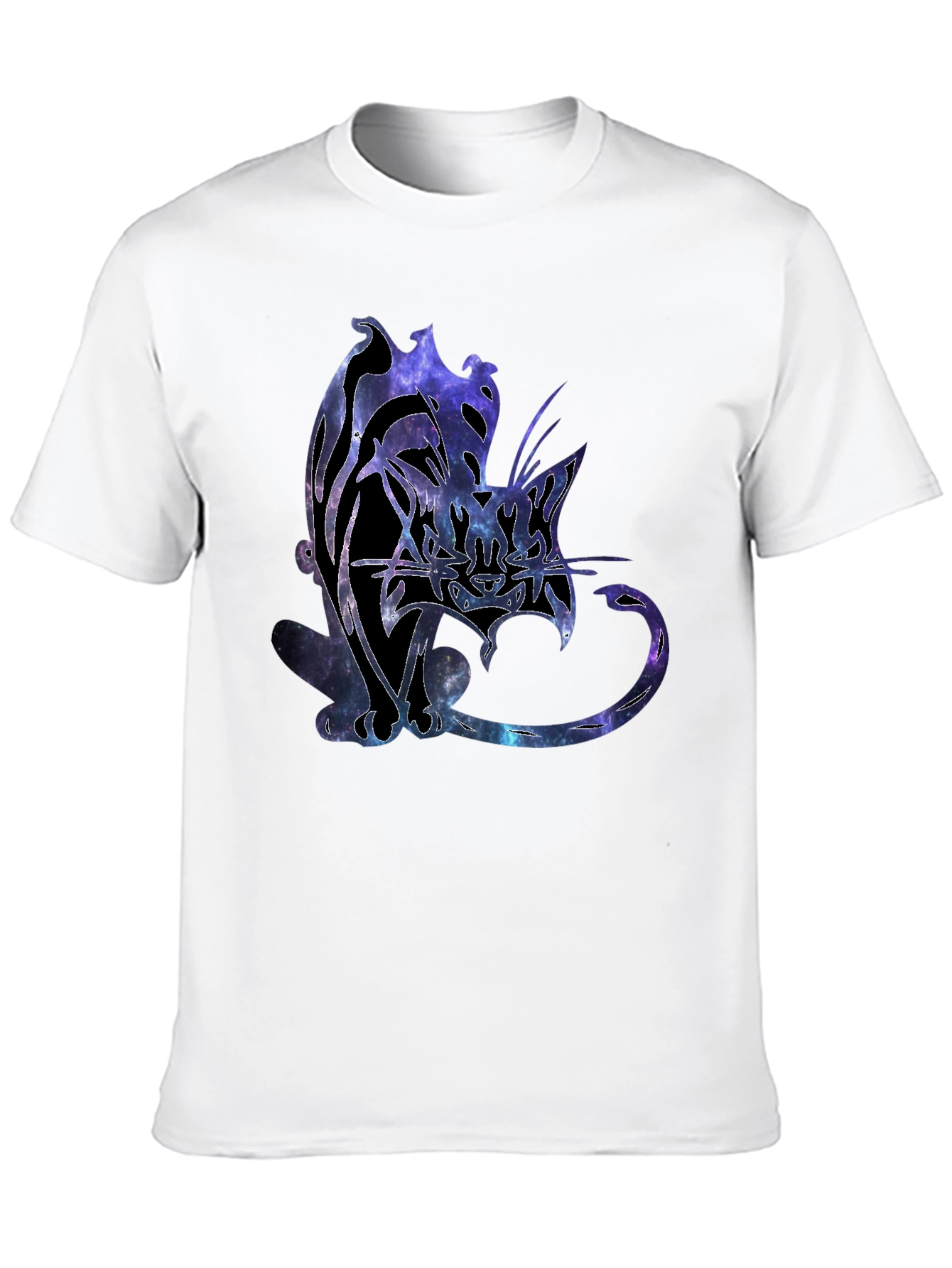 Galaxy Cat Graphic T-Shirt - Unique Space Design