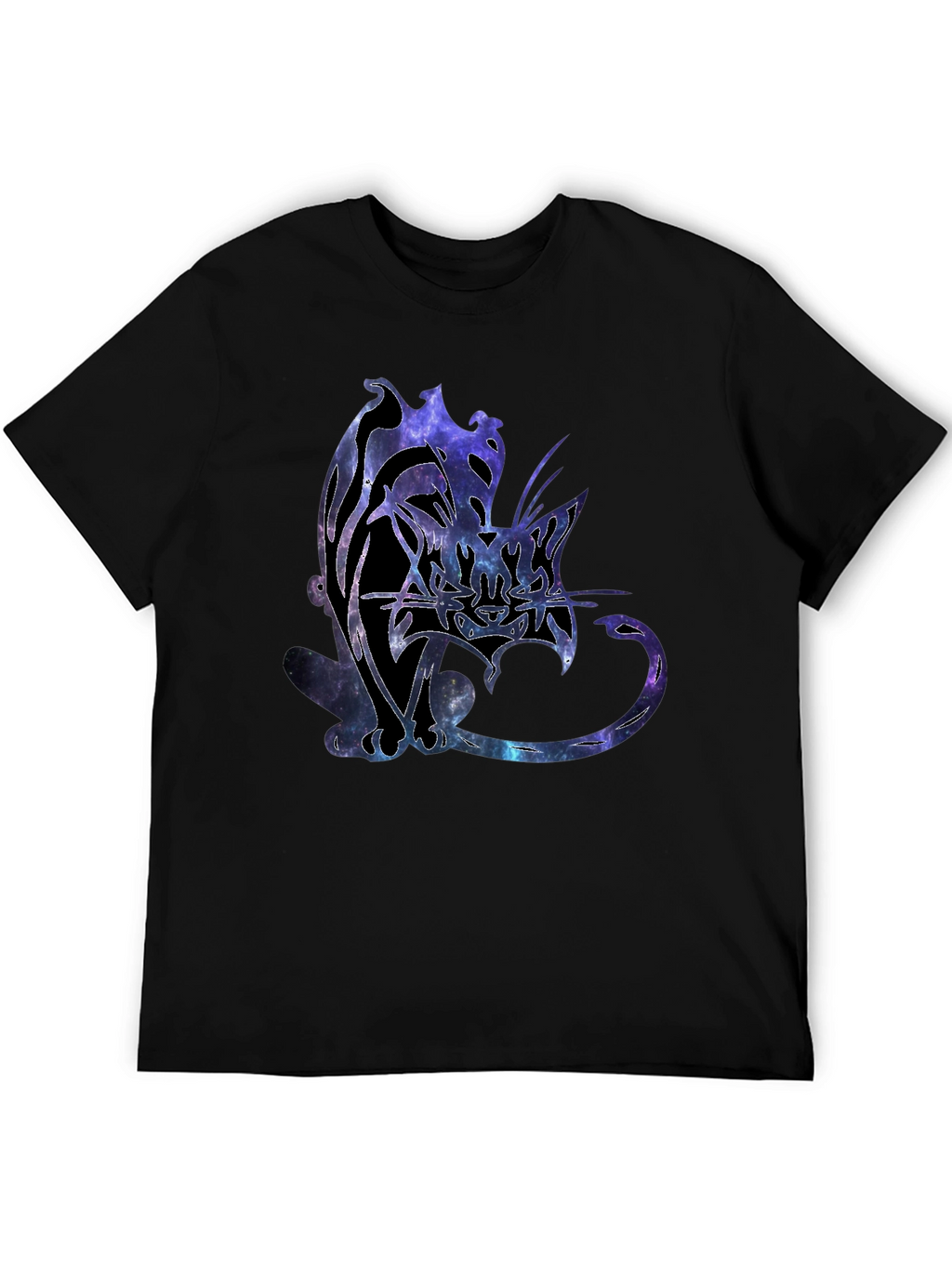 Galaxy Cat Graphic T-Shirt - Unique Space Design