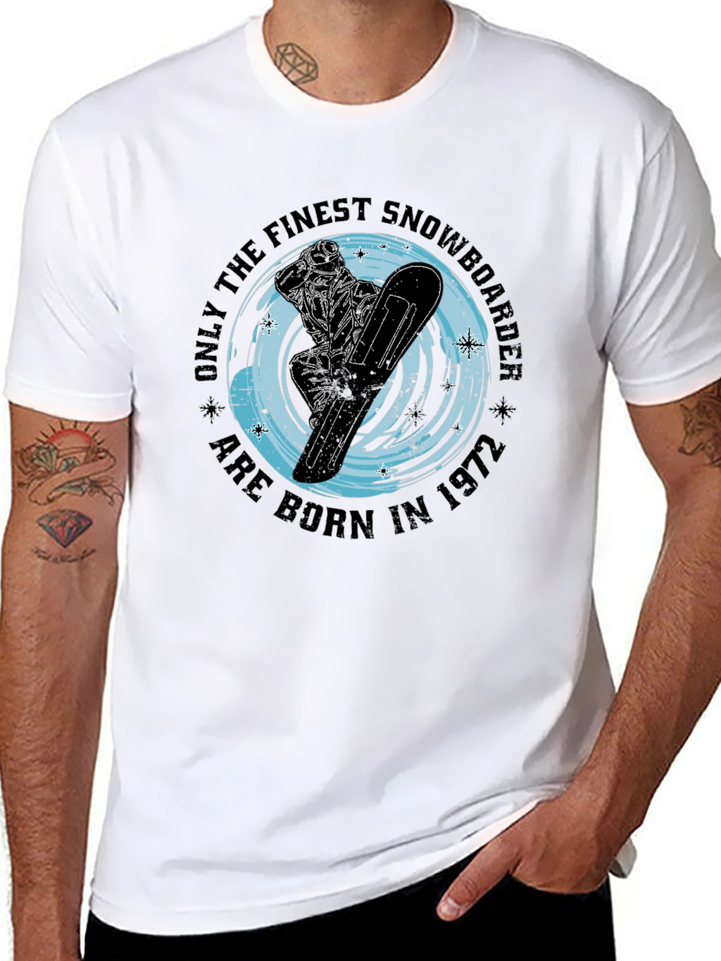 Finest Snowboarder Born in 1972 T-Shirt