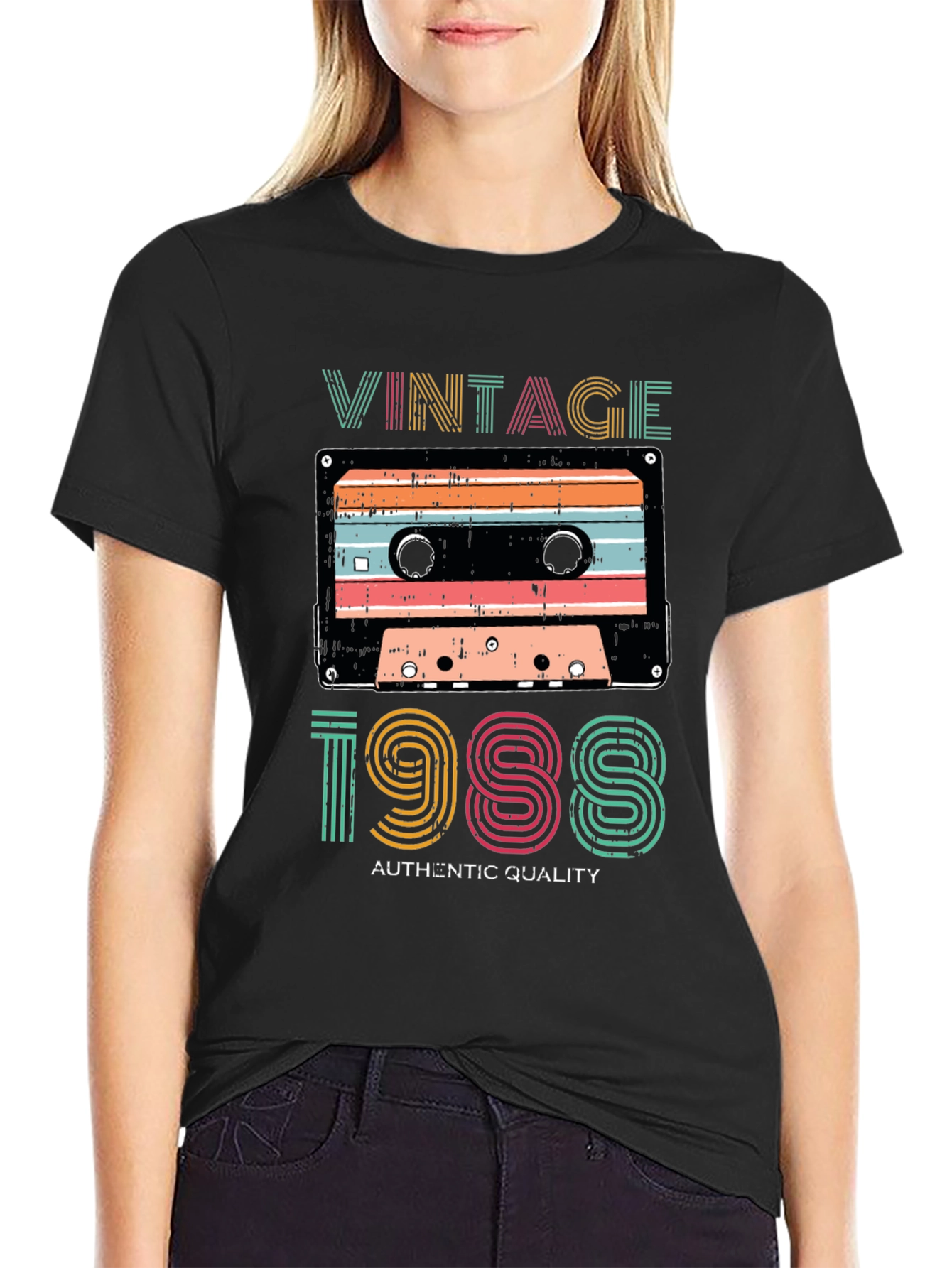 Vintage 1988 Cassette Tape T-Shirt