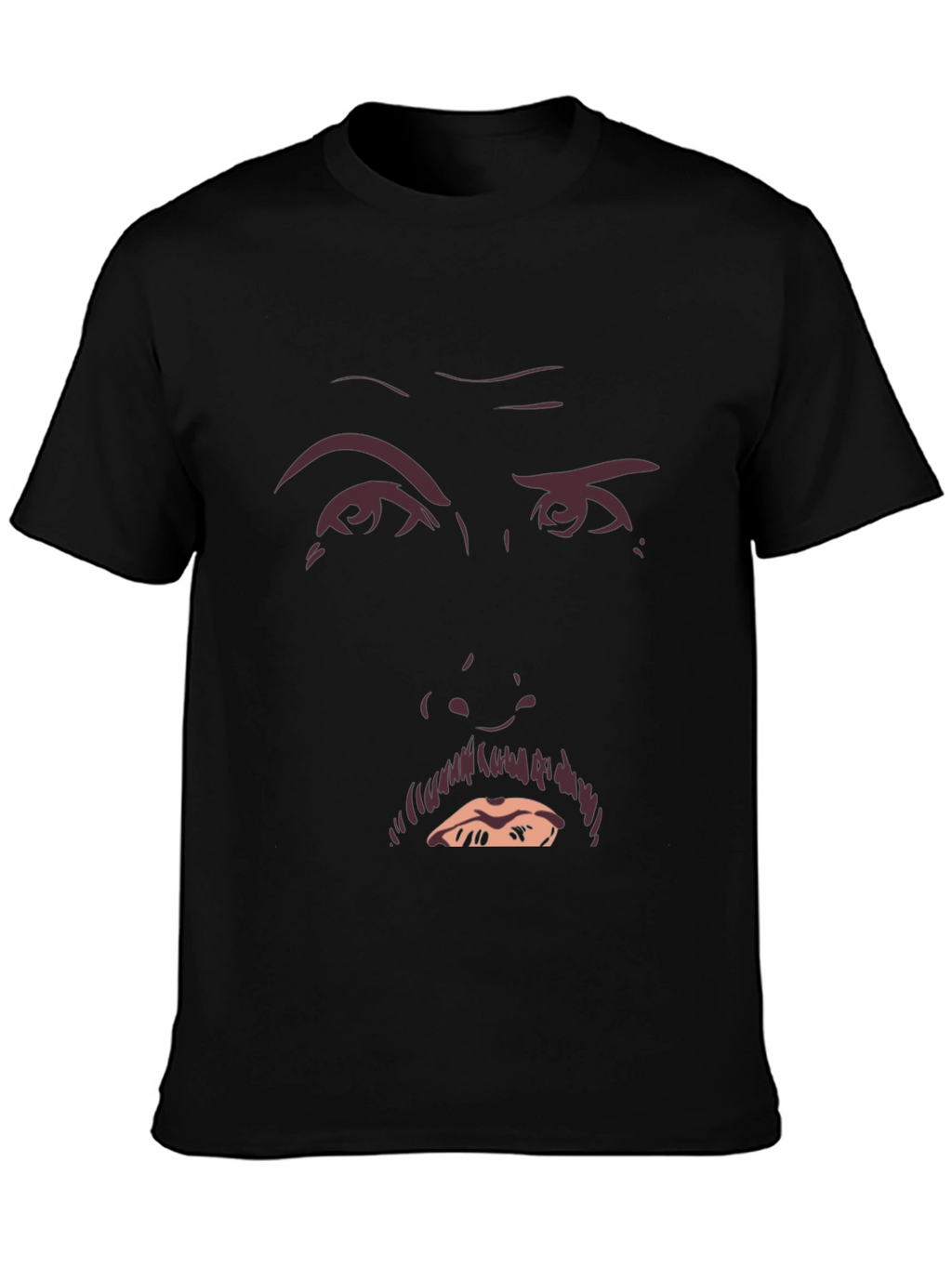 Funny Face Graphic Tee - Mens Black T-Shirt