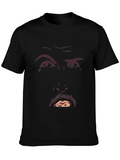 Funny Face Graphic Tee - Mens Black T-Shirt