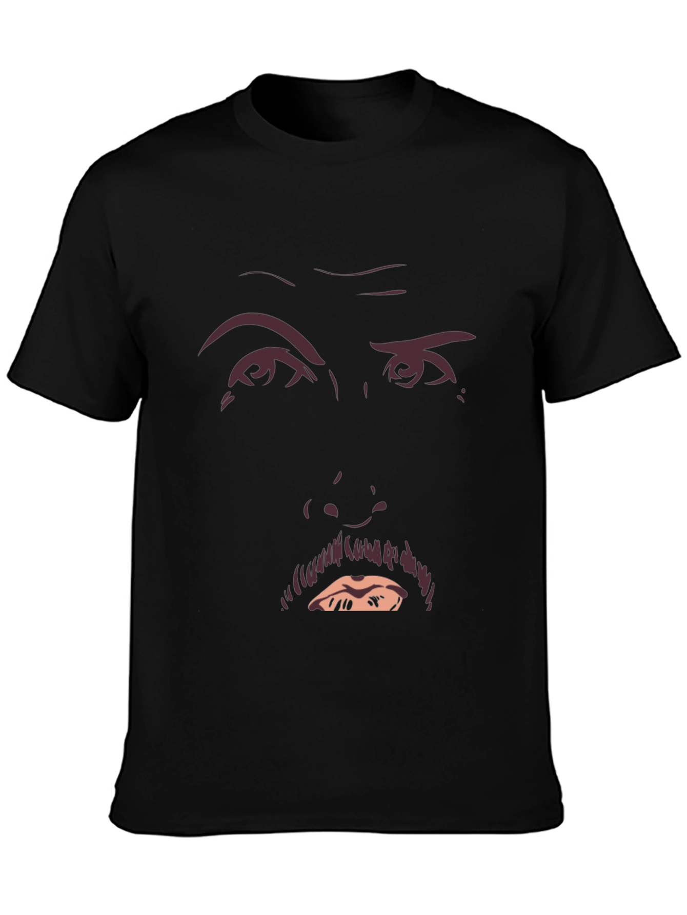Funny Face Graphic Tee - Mens Black T-Shirt