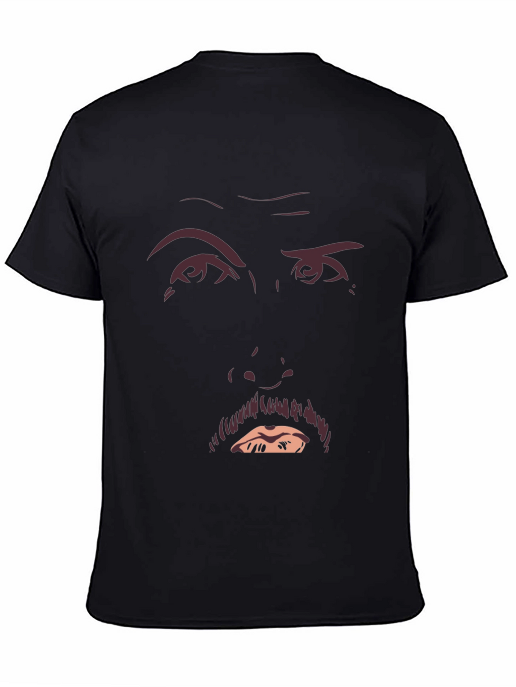 Funny Face Graphic Tee - Mens Black T-Shirt